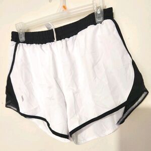 Santiny Running Shorts For Women Size Large Lightweight Zip Pocket Quick Dry  B9